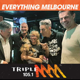 Ian the Dog Trainer on Triple M's Hot Breakfast show in 2019